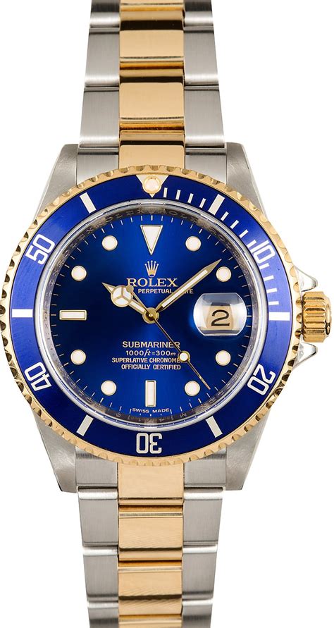 rolex submariner 16613 blue|rolex 16613 blue for sale.